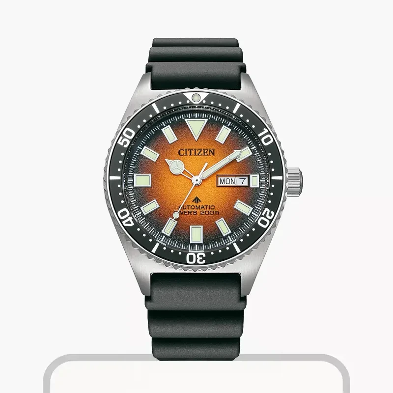 Citizen Promaster Diver's Automatic Orange Dial Men's Watch | NY0120-01Z